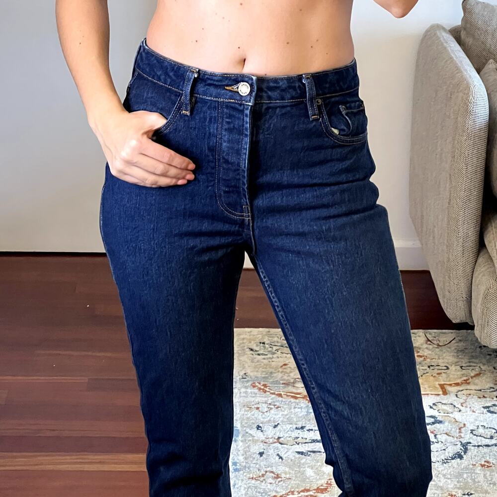 Sezane Le Brut Jeans size 38 6 Blue Cotton - Picture 2 of 9
